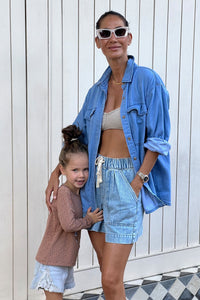 Relaxed Everyday Short - Vinatge Blue