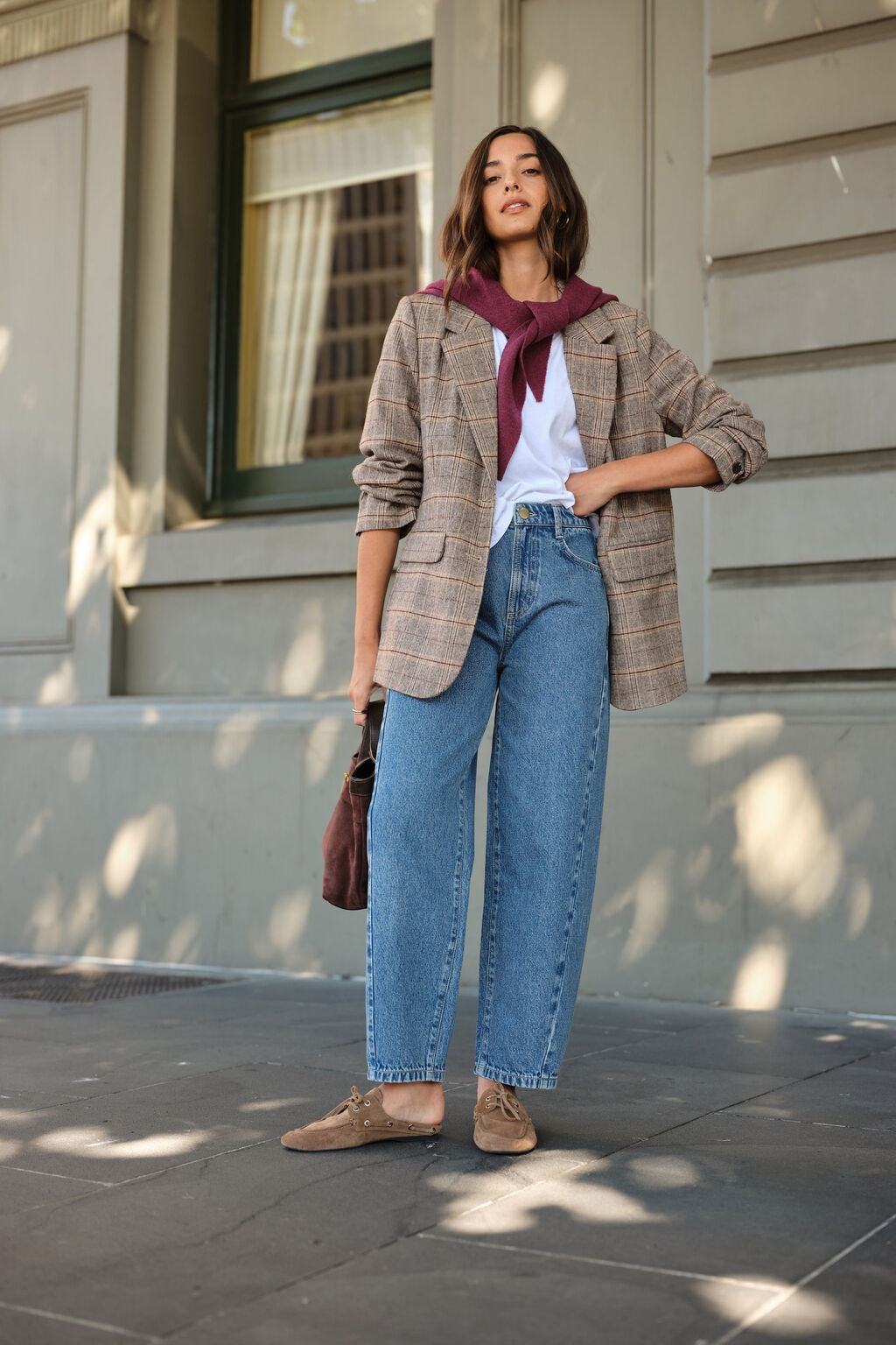 Leah Tapered Barrel Jean - Fresh Indigo