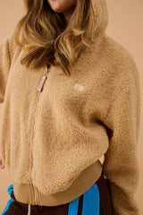 Sherpa Hooded Jacket - Macadamia