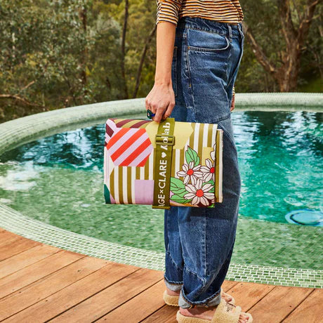 Holiday Picnic Mat Sage and Clare x Kollab Portofino