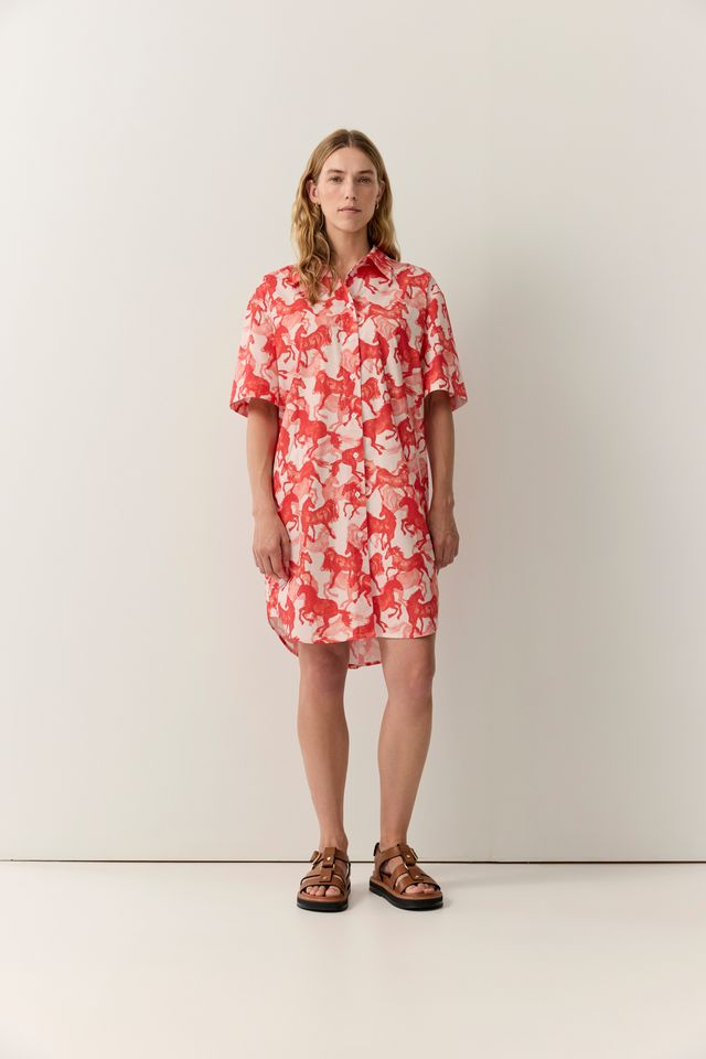 Horse Print Shift Dress