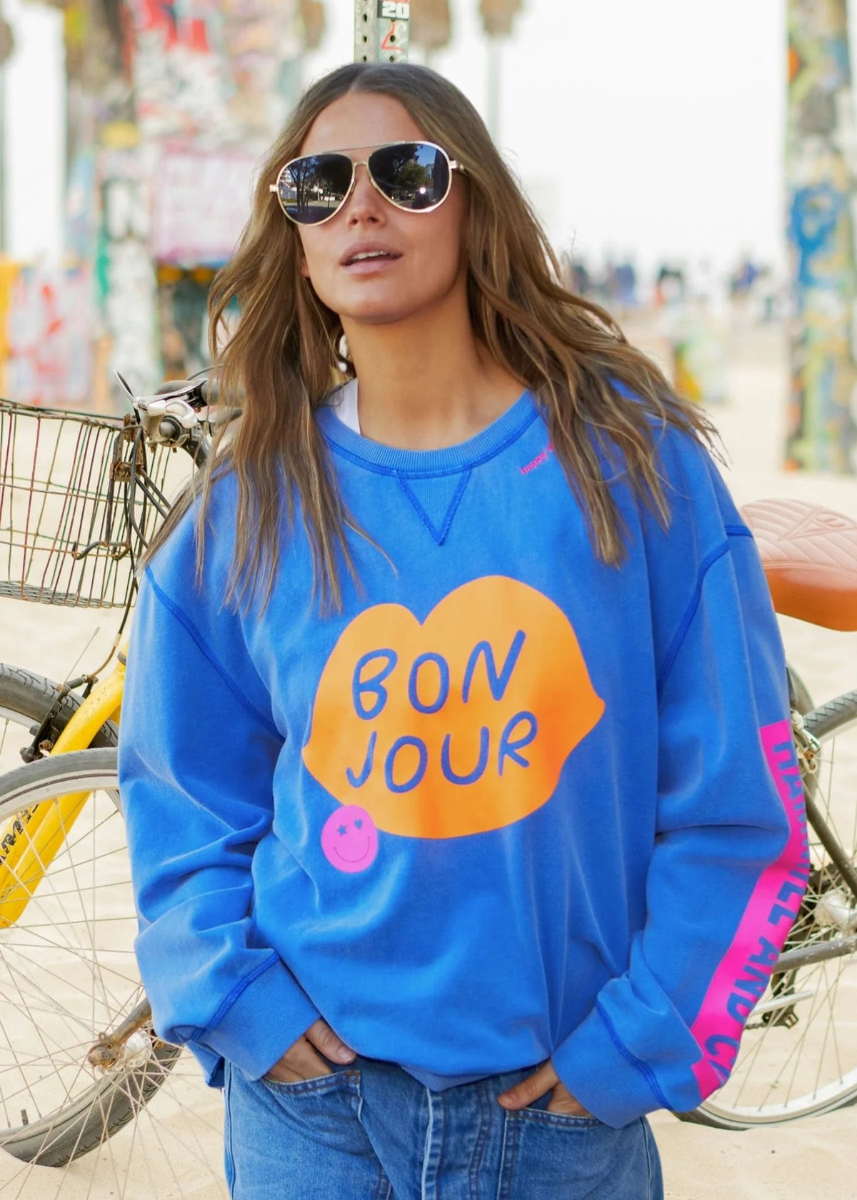 Bonjour Washed Blue Sweat / Ocean Blue