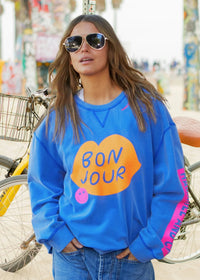 Bonjour Washed Blue Sweat / Ocean Blue