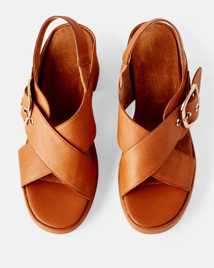 Hart Leather Heel - Coconut Tan