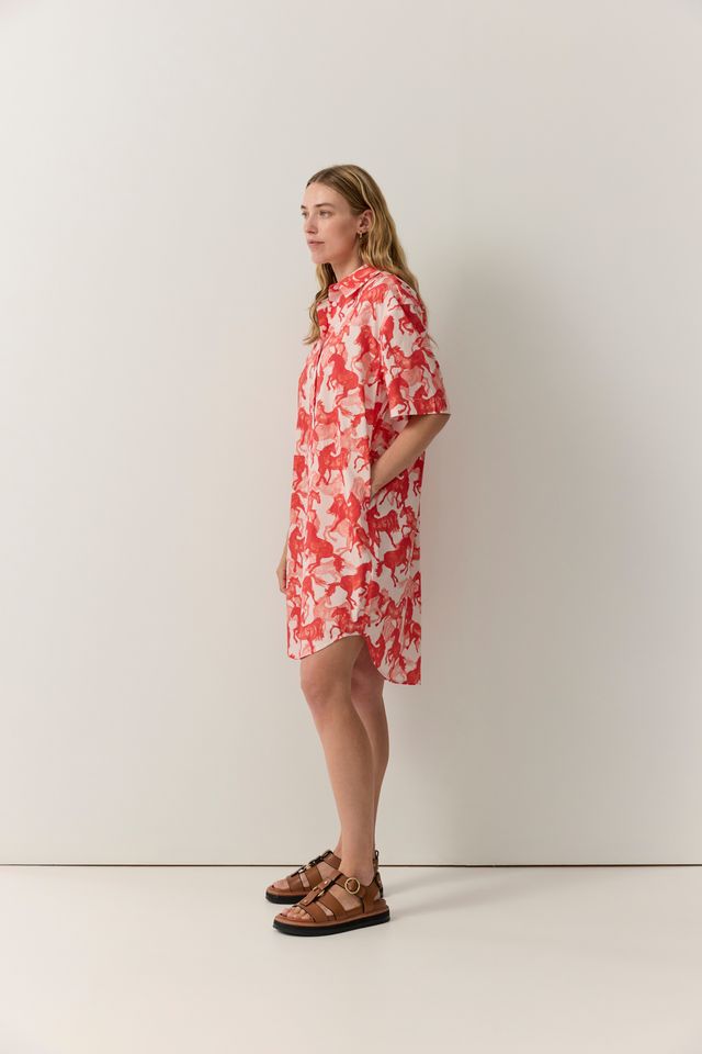 Horse Print Shift Dress