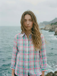 Poline Multicolour Check Linen Shirt