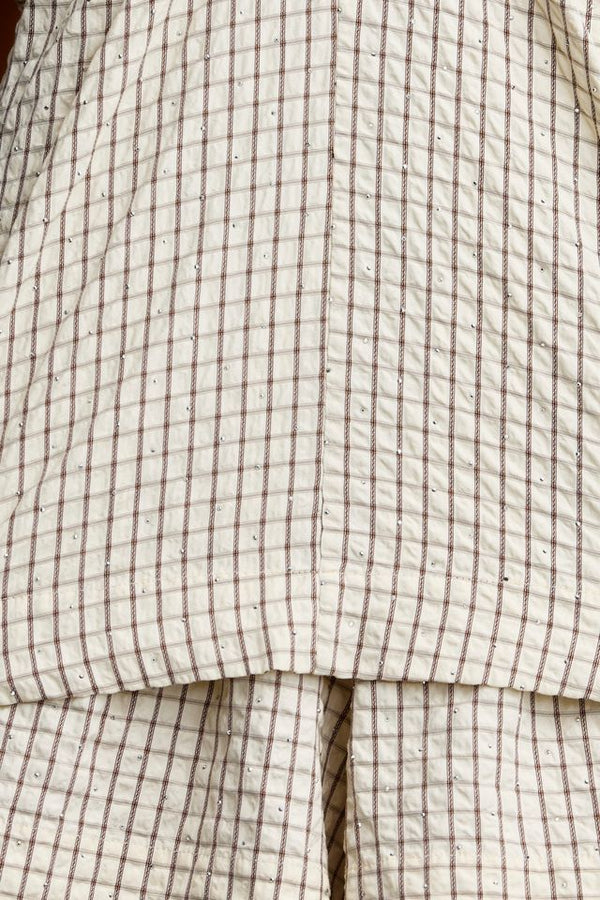 Laney Short - Rhinestone Gingham