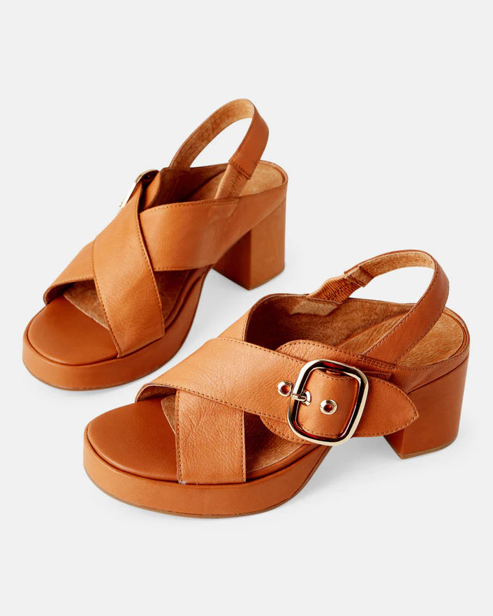 Hart Leather Heel - Coconut Tan