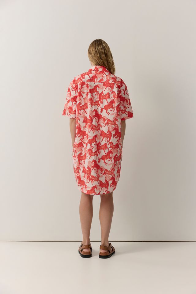 Horse Print Shift Dress