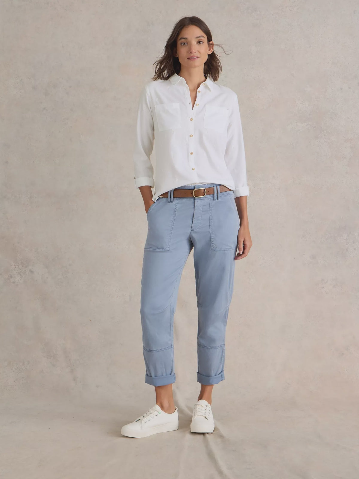 Sophie Organic Cotton Shirt- Pale Ivory