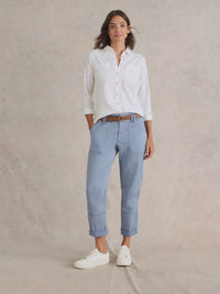 Sophie Organic Cotton Shirt- Pale Ivory