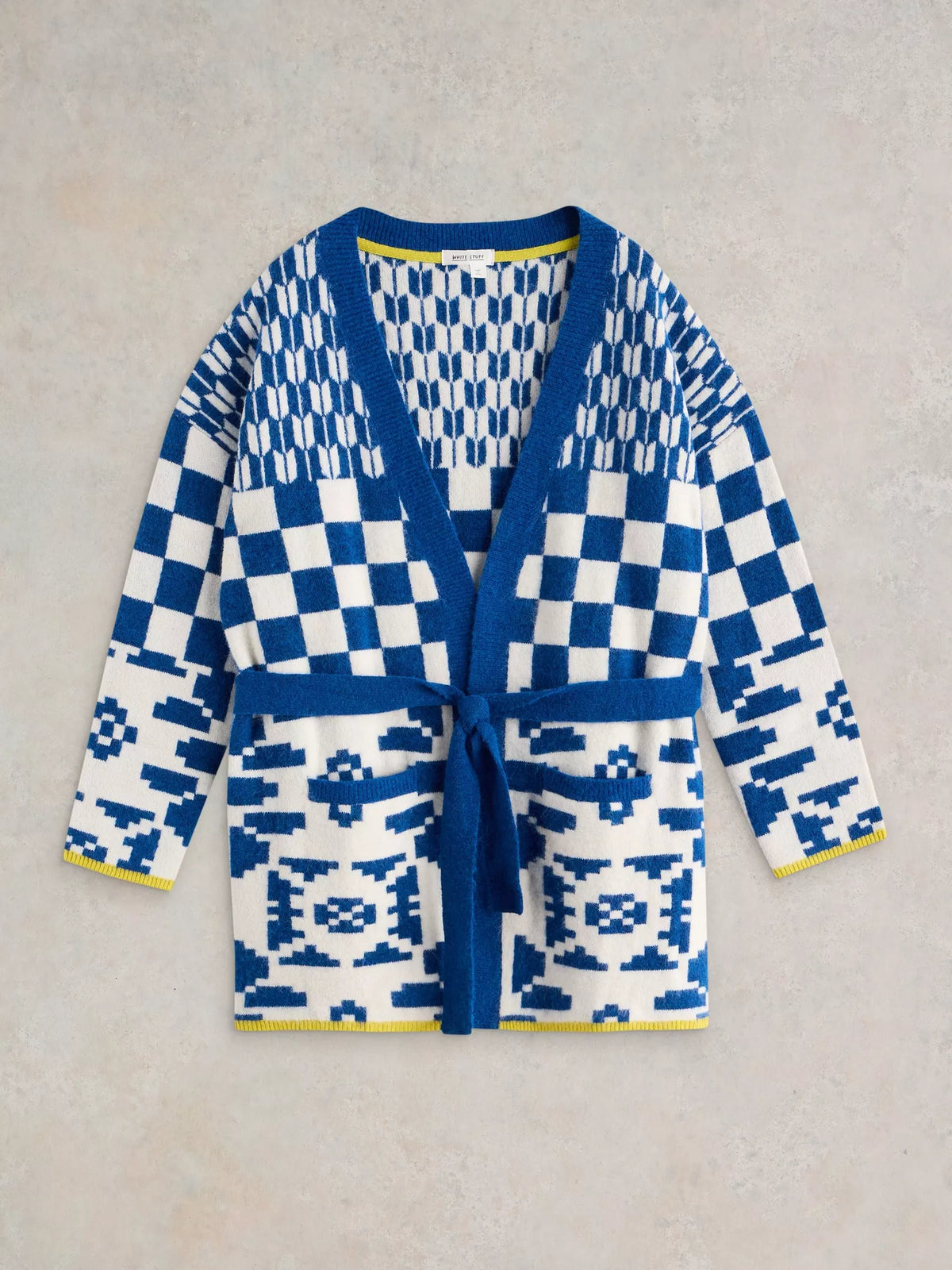 Geo Mix Cardi / Blue Multi