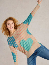 Olive Heart Jumper
