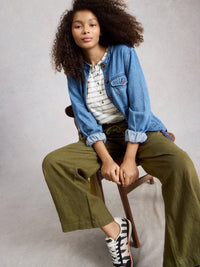 Ally Linen Wide Leg Trouser