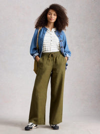 Ally Linen Wide Leg Trouser