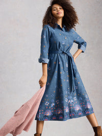 Lana Denim Midi Dress