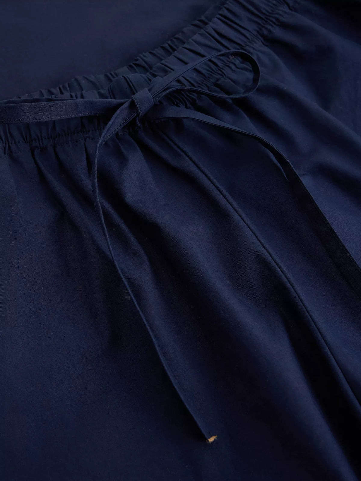 Lauryn Poplin Wide Leg Crop Pant
