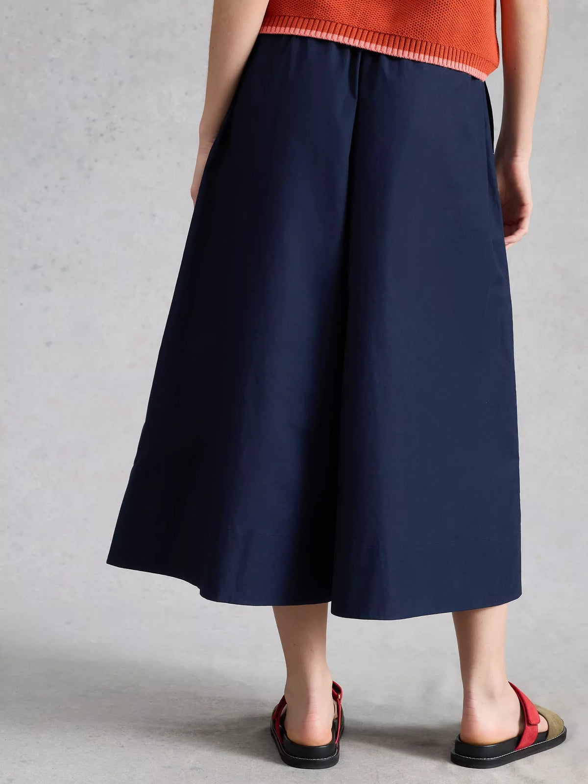 Lauryn Poplin Wide Leg Crop Pant