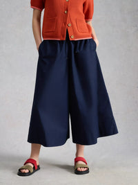 Lauryn Poplin Wide Leg Crop Pant