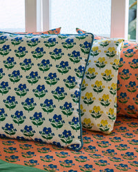 Kip&Co x Anna Spiro Indian Summer White Embroidered Cushion