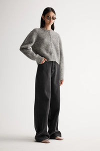 Abigail Knit Cardigan / Grey Marle