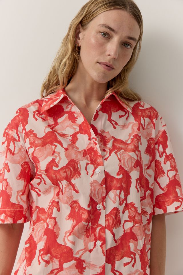 Horse Print Shift Dress