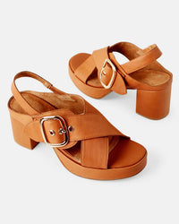 Hart Leather Heel - Coconut Tan