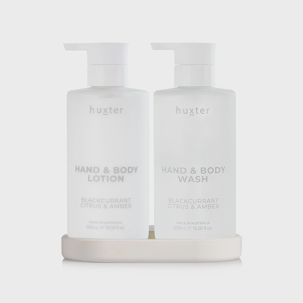 Wash & Lotion Gift Set- Blackcurrant, Citrus and Amber