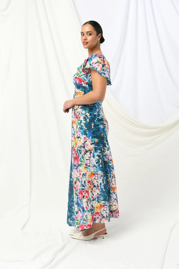 Ruby Maxi Dress- Midnight Petal