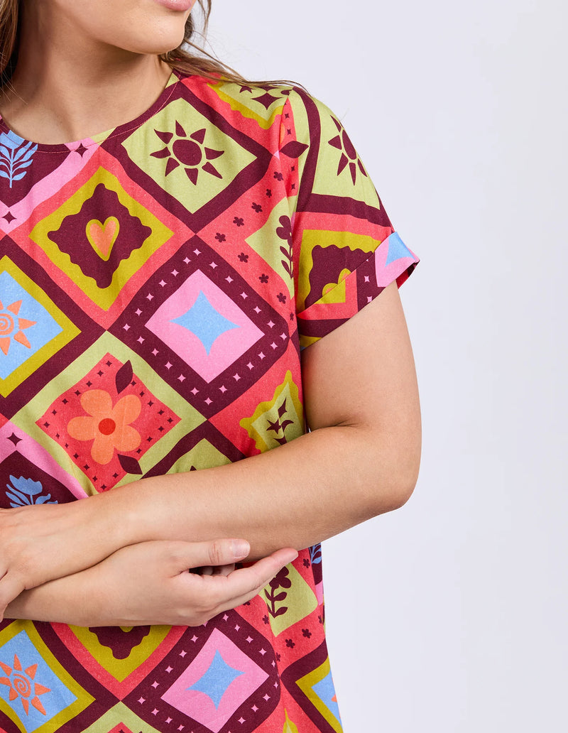 Rhode Dress- Rhode Geo Print