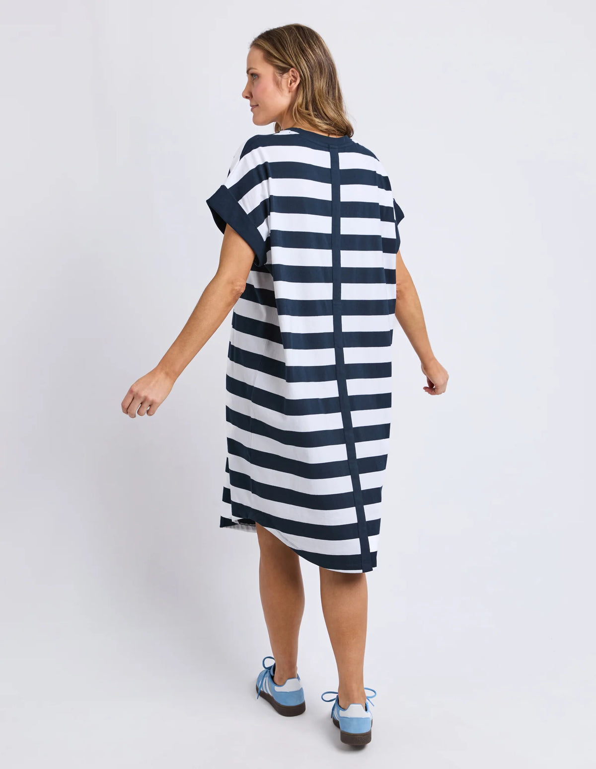 McKinley Dress- Navy & White Stripe
