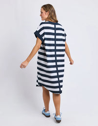 McKinley Dress- Navy & White Stripe