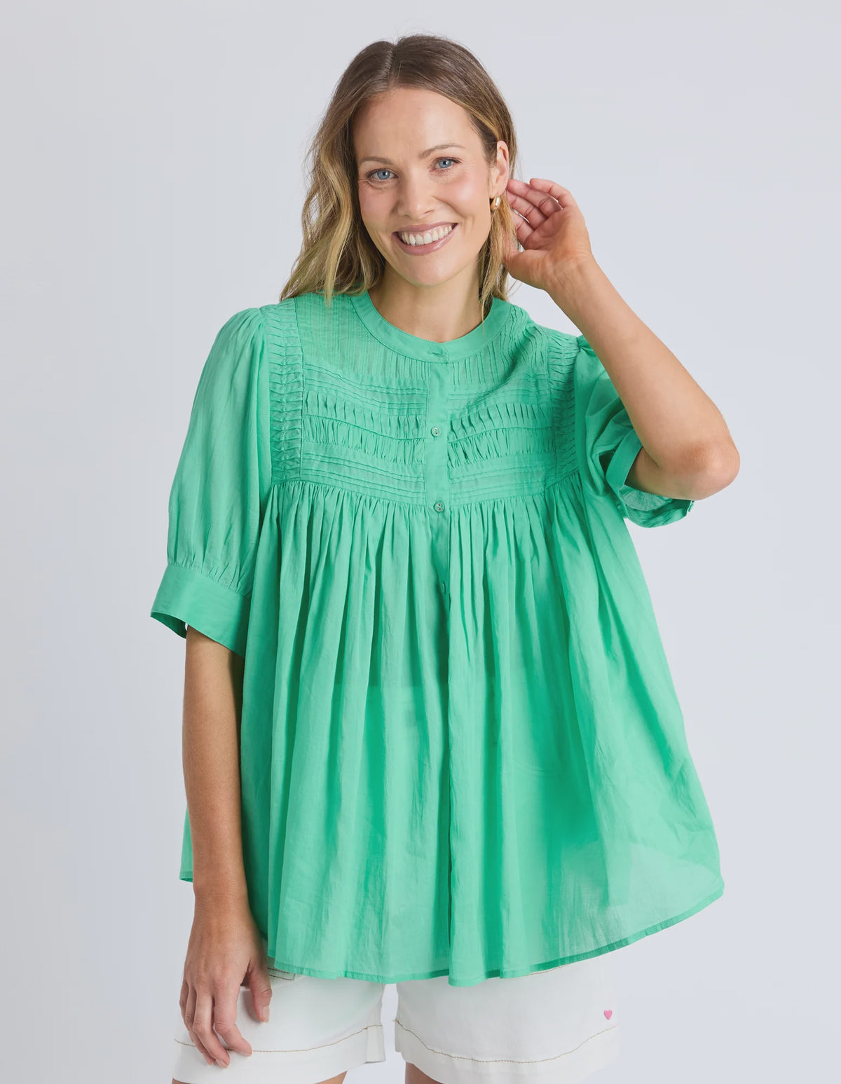 Monty SS Shirt- Gumdrop Green