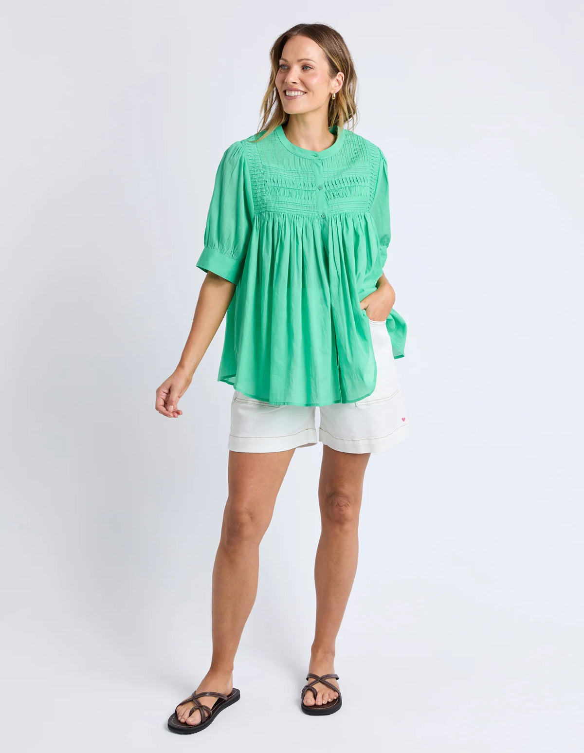 Monty SS Shirt- Gumdrop Green