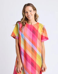 Rena Dress- Rena Striped Print