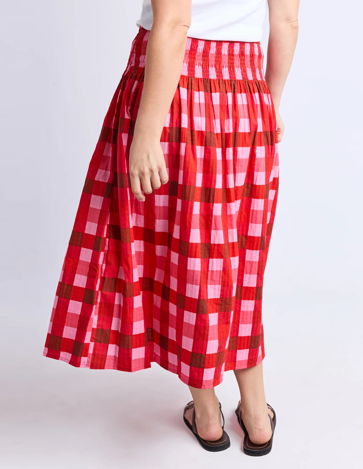 Edin Skirt- Poppy Check