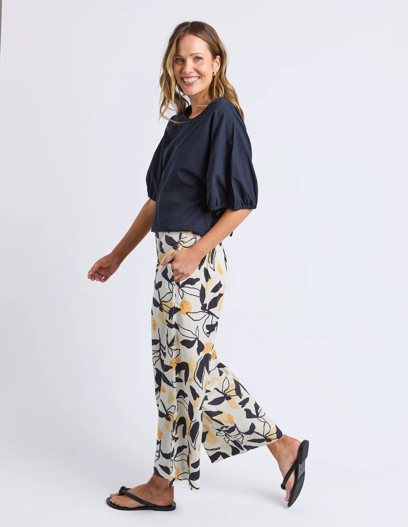 Limone Pant- Limone Leaf Print