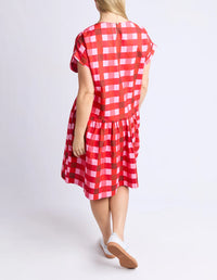 Edin Short Sleeve Dress- Poppy