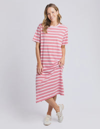 Bon Bon Dress- Red & Pink Stripe