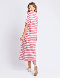 Bon Bon Dress- Red & Pink Stripe