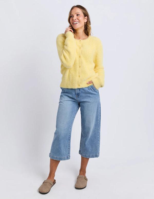 Paris Cardigan- Pale Lemon