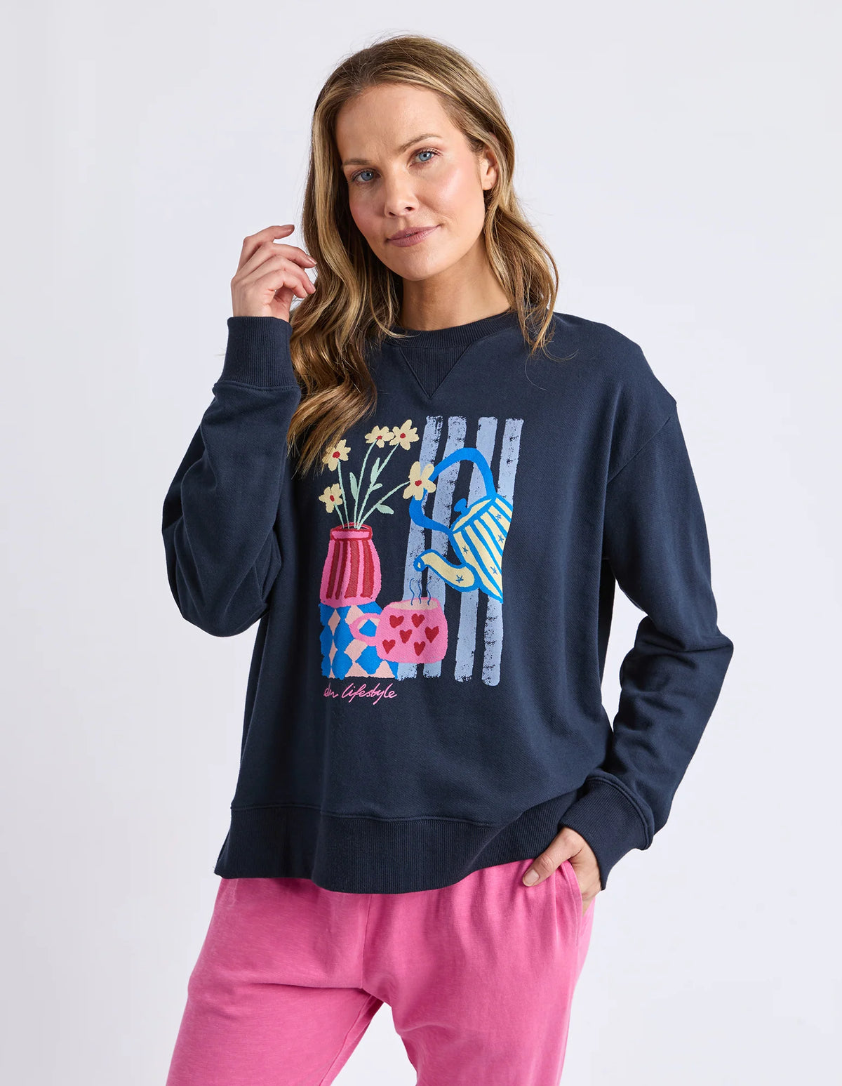 Fill Your Cup Crew- Navy