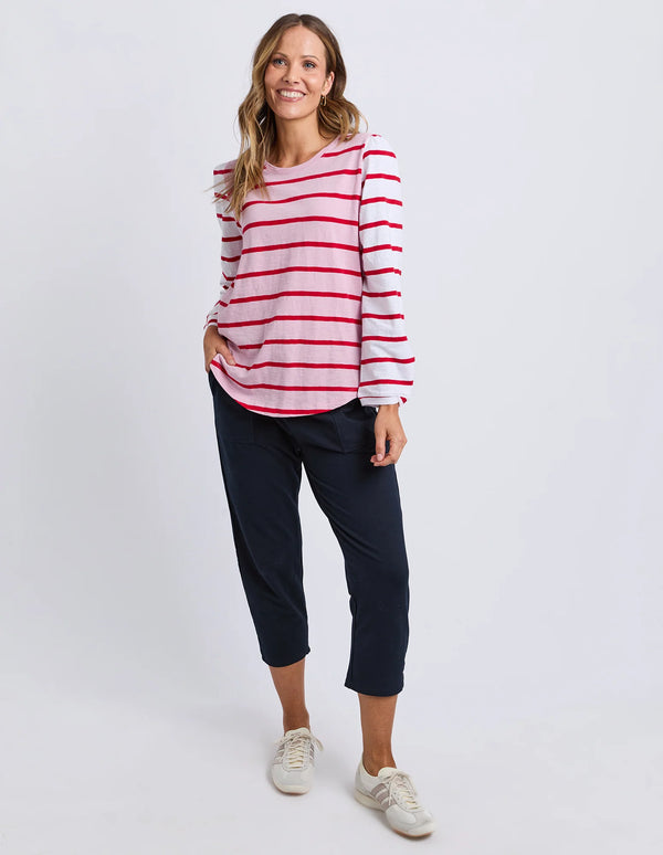 Baia Long Sleeve Tee- Pink