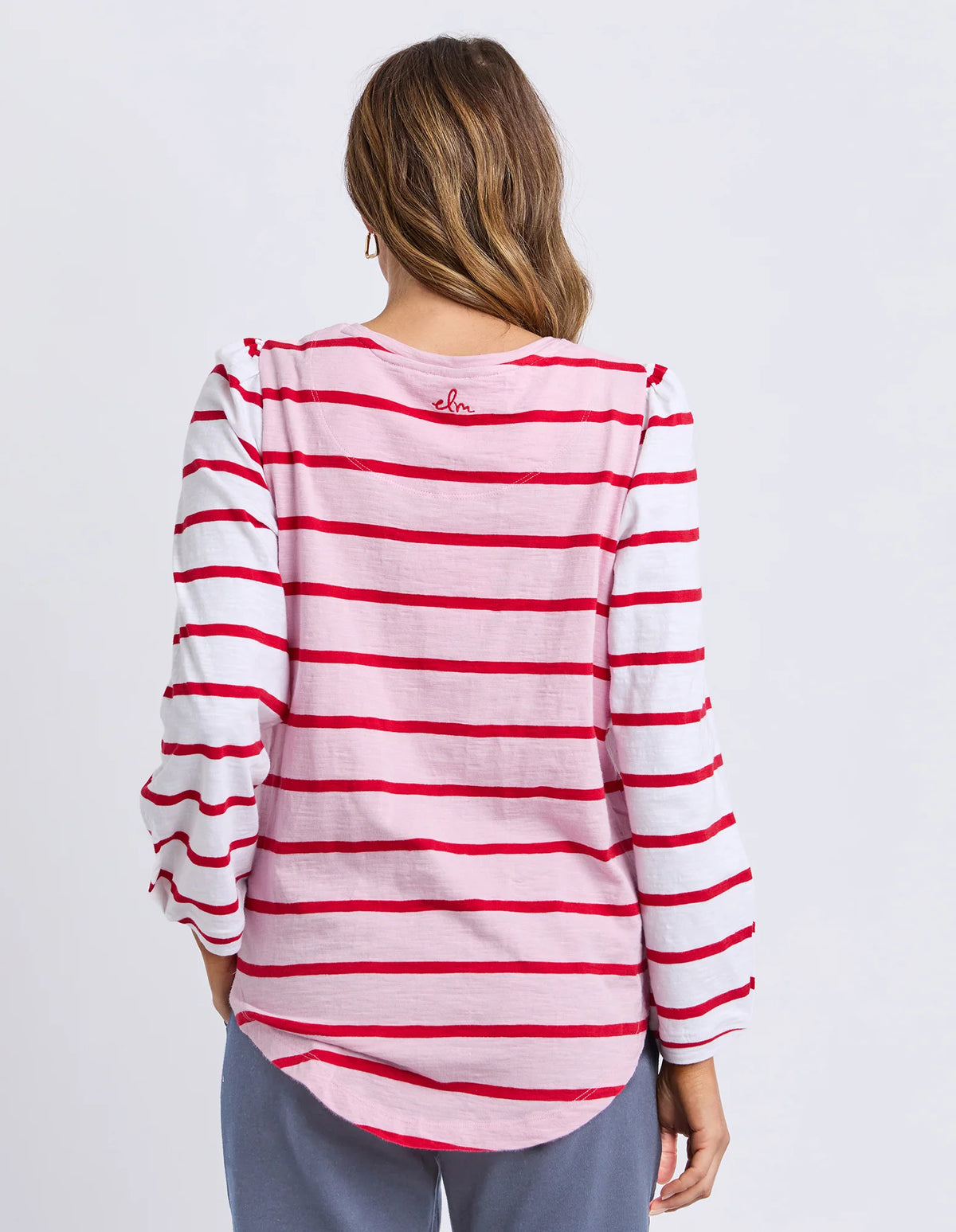 Baia Long Sleeve Tee- Pink