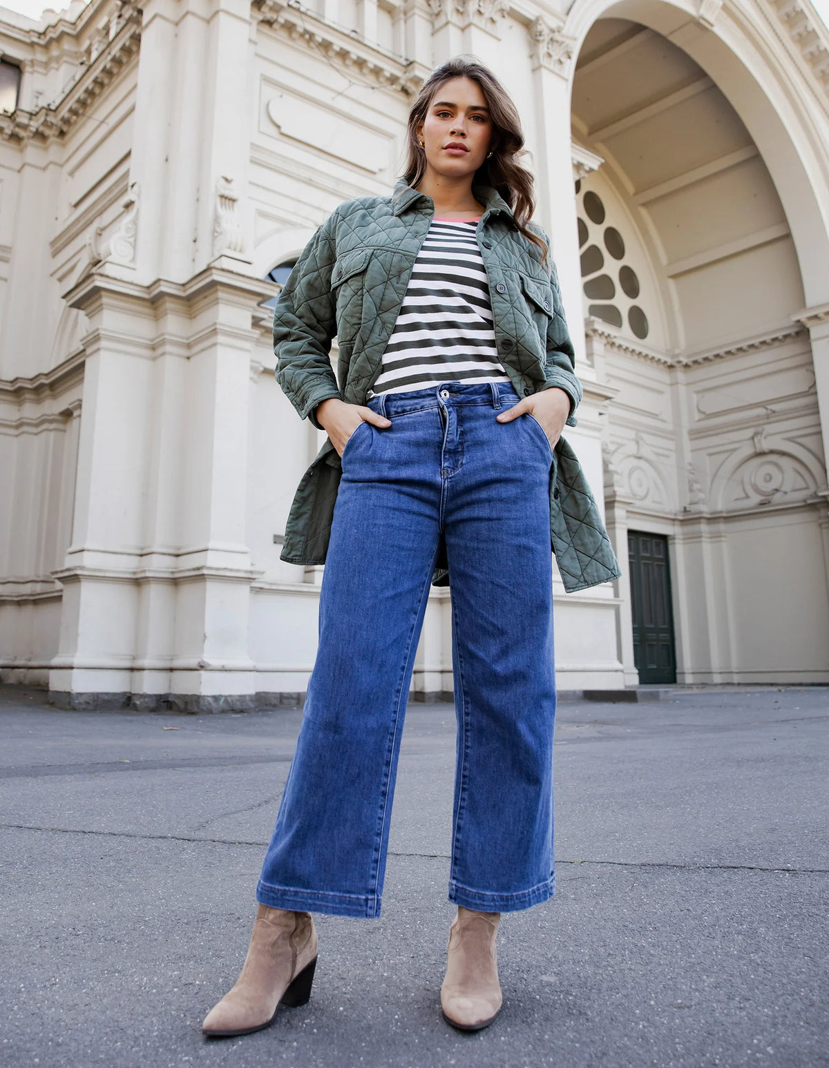 Izzy Wide Leg Jean / Dark Wash