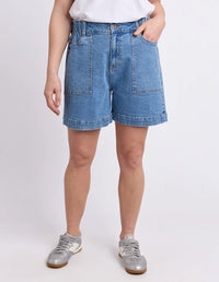 Atlas Denim Short - Mid Blue