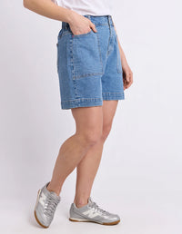 Atlas Denim Short - Mid Blue