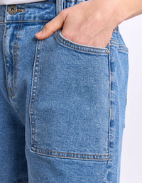 Atlas Denim Short - Mid Blue