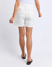 Atlas Denim Short- Vintage White