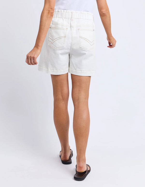 Atlas Denim Short- Vintage White